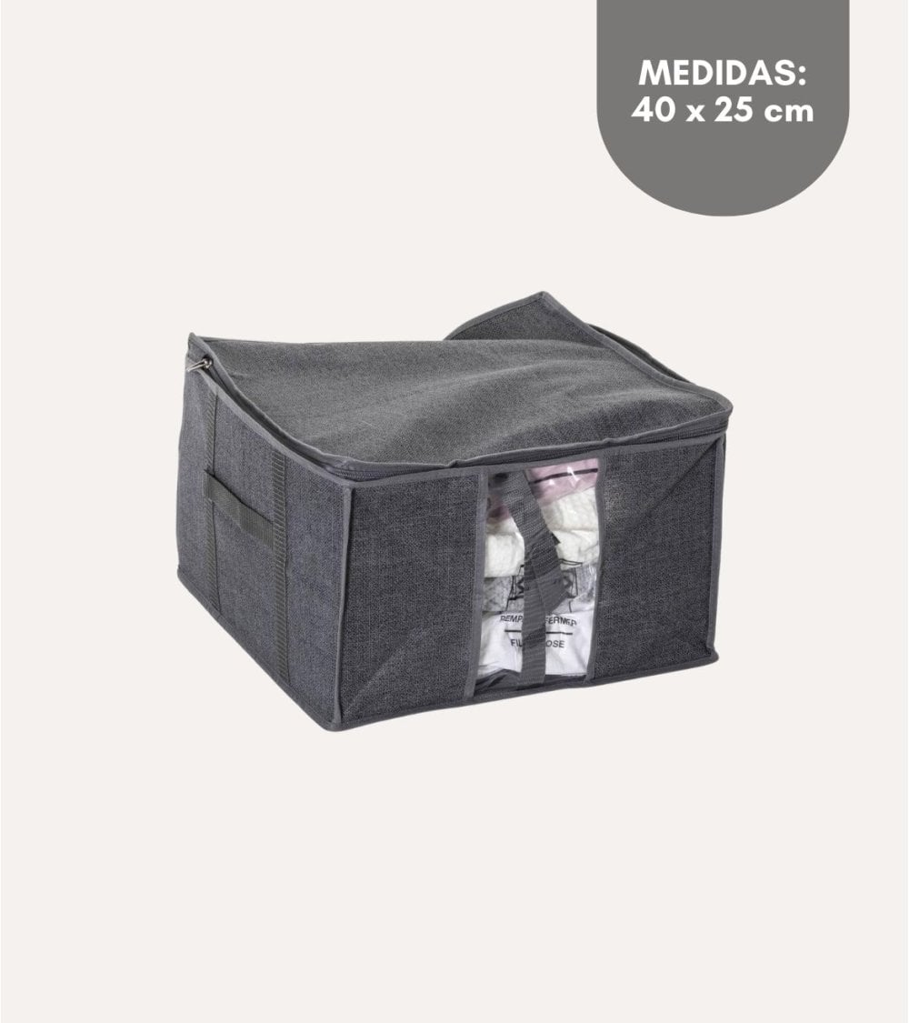 Caja de Almacenamiento con Bolsa al Vacío y Correas de Sujección de PP