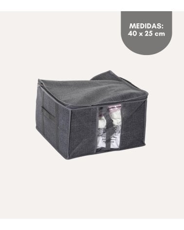 Caja de Almacenamiento con Bolsa al Vacío y Correas de Sujección de PP