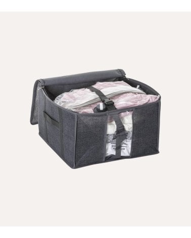 Caja de Almacenamiento con Bolsa al Vacío y Correas de Sujección de PP