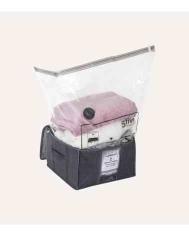 Caja de Almacenamiento con Bolsa al Vacío y Correas de Sujección de PP