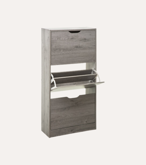 Zapatero de 3 Cajones de Madera