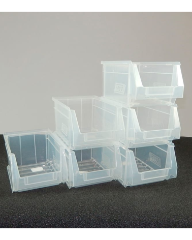 Caja de Almacenamiento con Apertura Lateral de Plástico