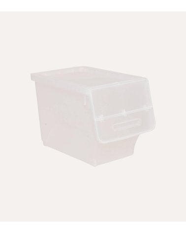 Caja de Almacenamiento con Apertura Lateral de Plástico