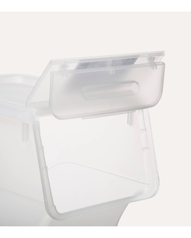 Caja de Almacenamiento con Apertura Lateral de Plástico