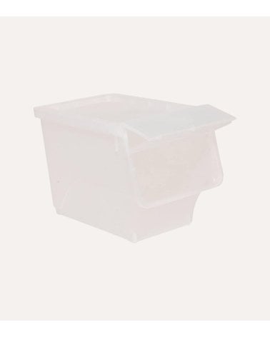 Caja de Almacenamiento con Apertura Lateral de Plástico