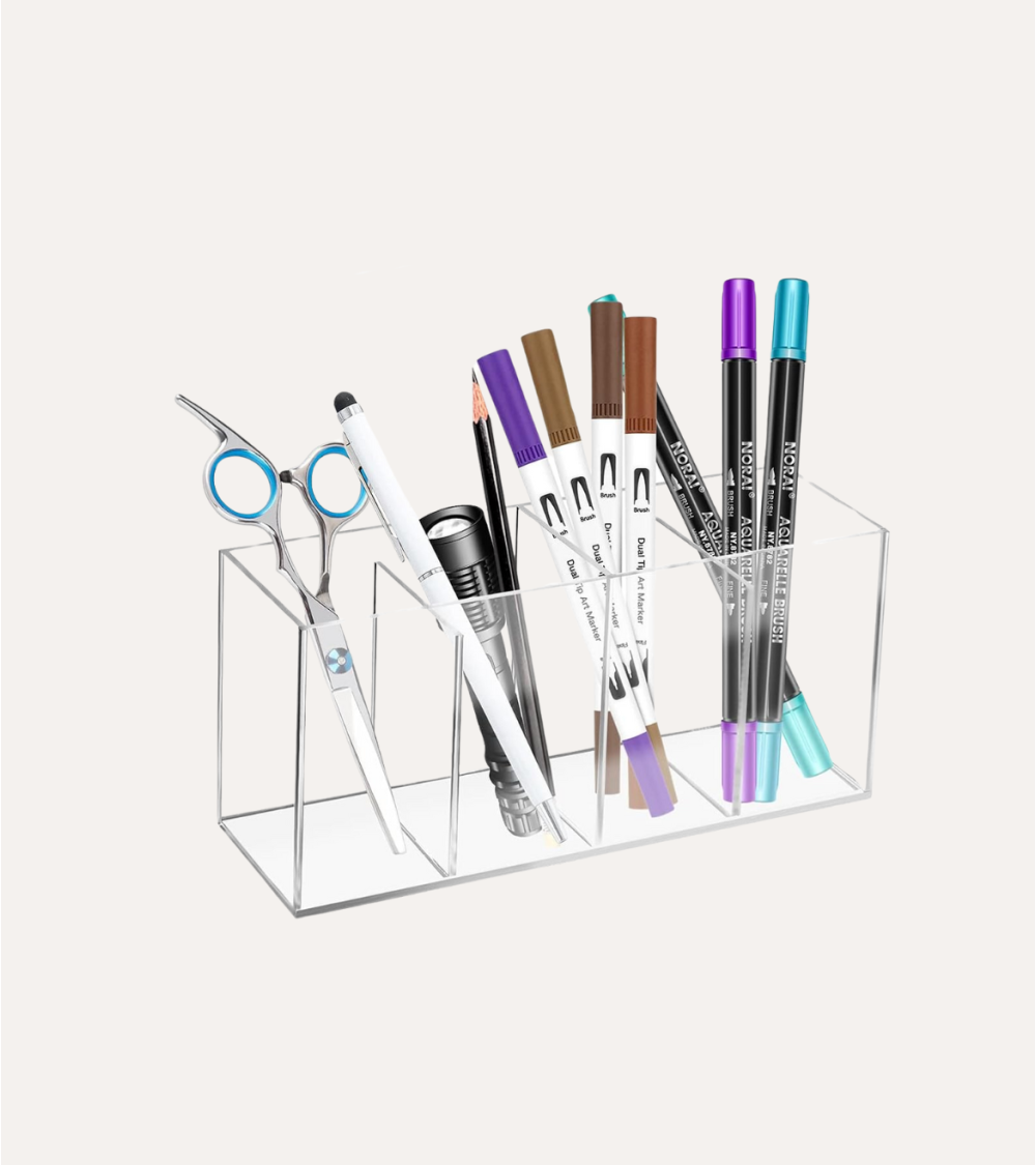 Organizador Acrílico con 4 Compartimentos Selena de Plástico