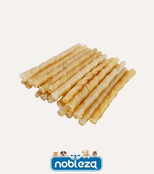 Premio para Perros Twist Sticks de Cuero de Ternera