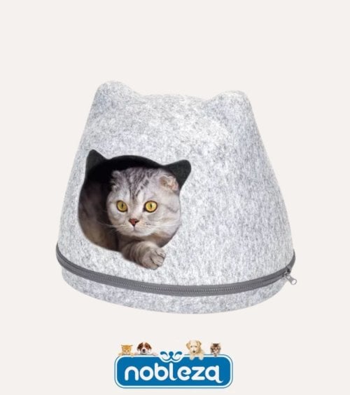 Cama para Gatos Cueva con Orejitas