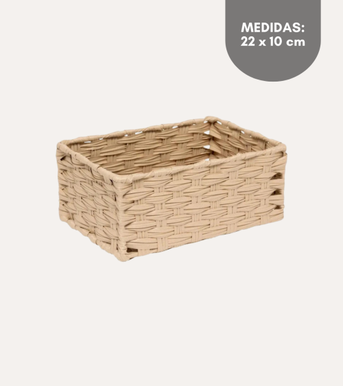 Cesta Alta Tresse de Rattan