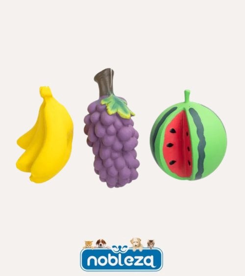 Fruta de Latex para Juguete de Mascotas