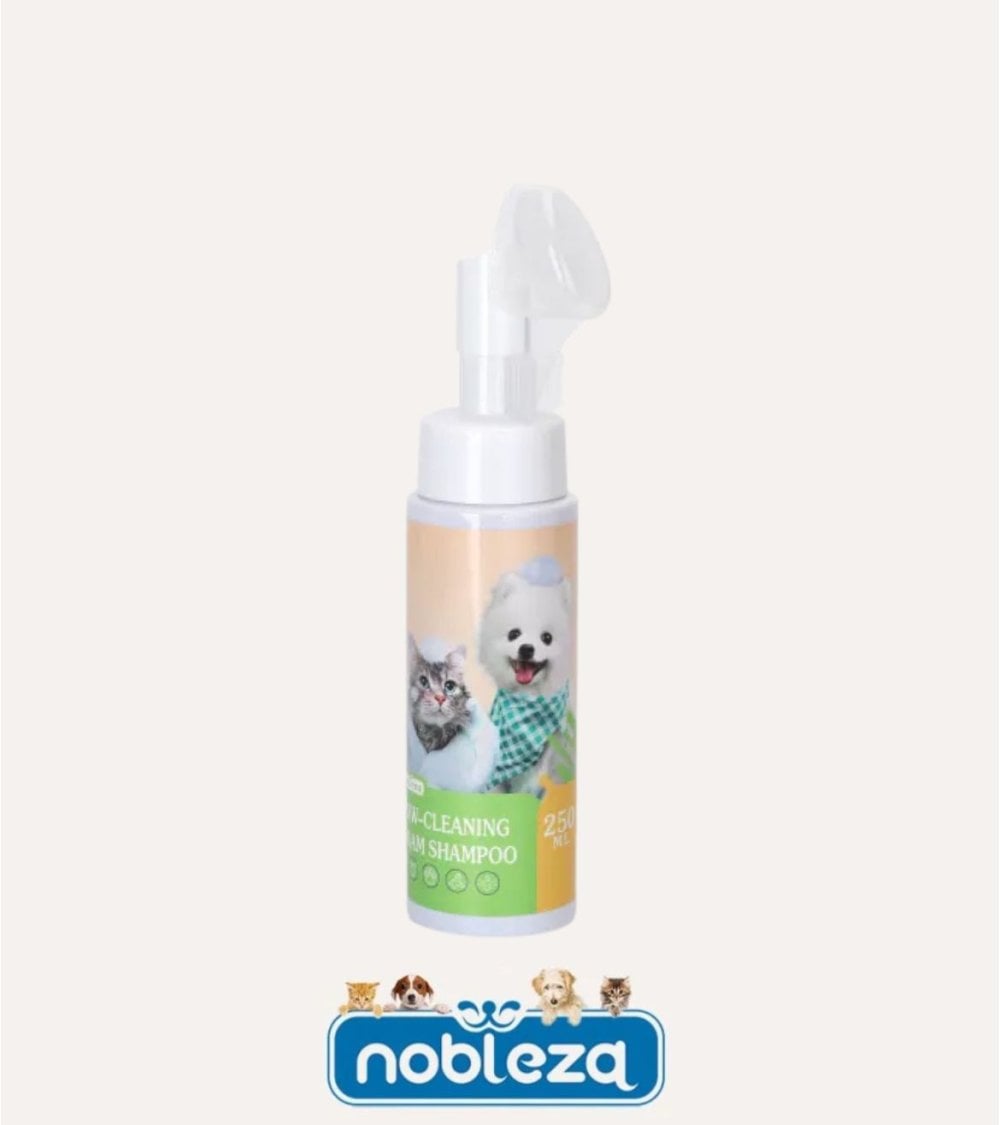 Champú Limpiador de Patas para Perros y Gatos con Cepillo
