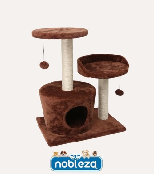 Árbol Rascador para Gatos de Poliéster y Sisal