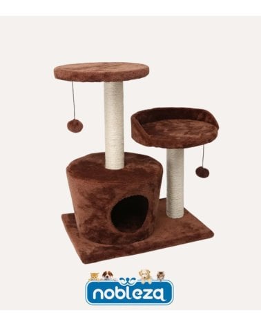Árbol Rascador para Gatos de Poliéster y Sisal