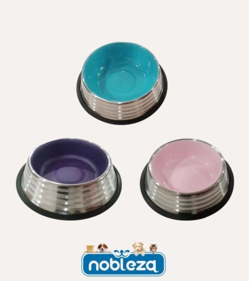 Bol para Mascotas Candy de Acero Inoxidable