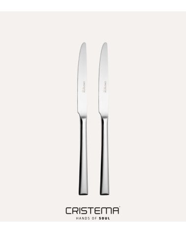 Set de 2 Cuchillos de Mesa Chicago de Acero Inox 18/10