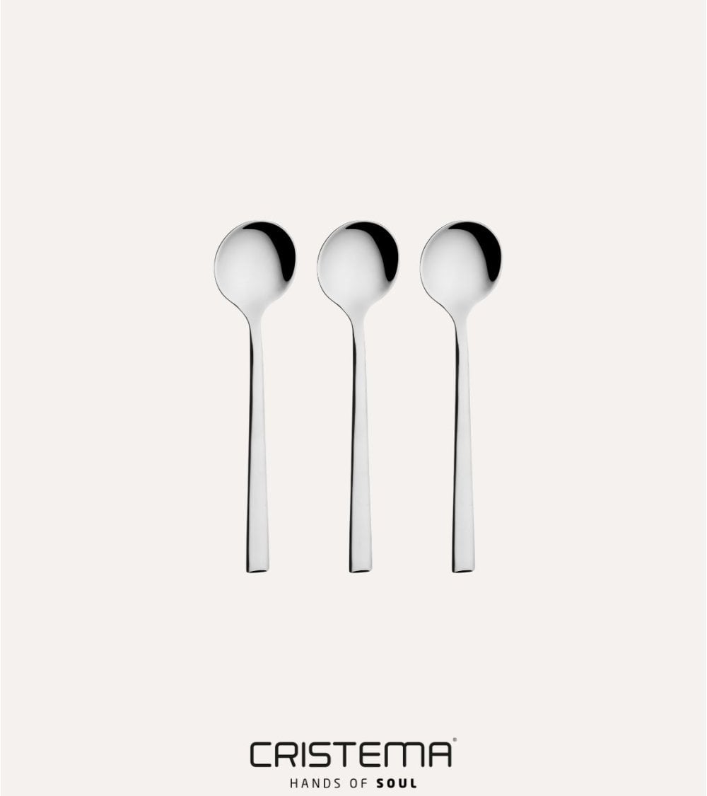 Set de 3 Cucharas de Azúcar Chicago de Acero Inox 18/10