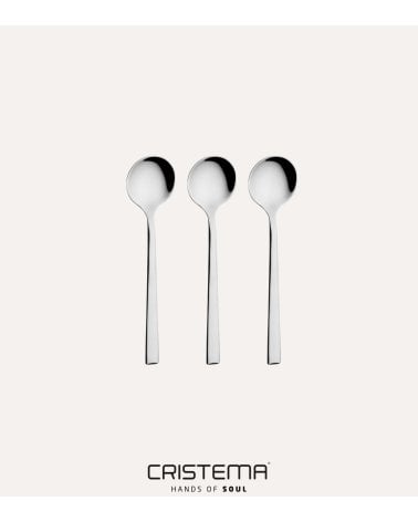 Set de 3 Cucharas de Azúcar Chicago de Acero Inox 18/10