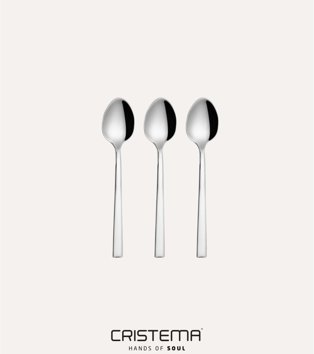 Set de 3 Cucharas de Café Chicago de Acero Inox 18/10