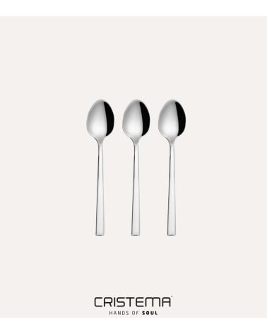 Set de 3 Cucharas de Café Chicago de Acero Inox 18/10
