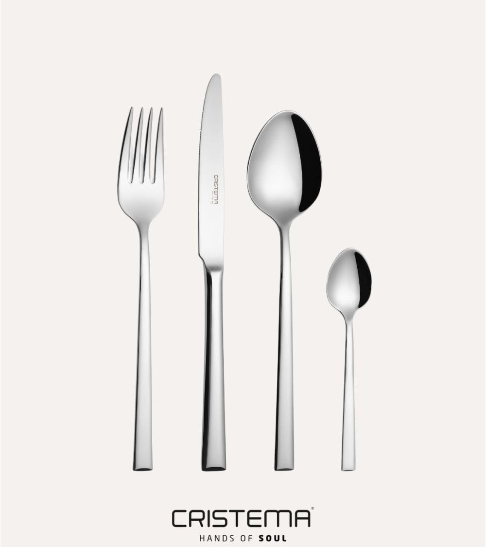 Set de 24 Cubiertos Chicago de Acero Inox 18/10