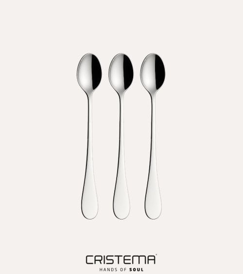 Set de 3 Cucharas de Refresco María de Acero Inox 18/10
