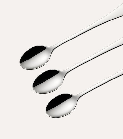 Set de 3 Cucharas de Refresco María de Acero Inox 18/10