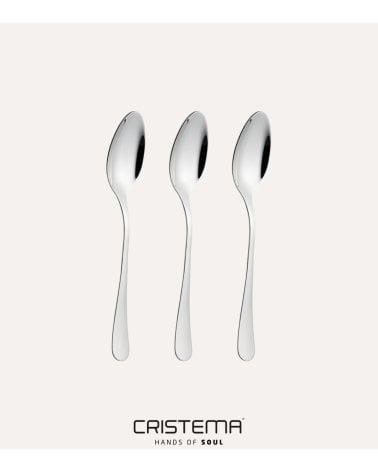 Set de 3 Cucharas de Café María de Acero Inox 18/10