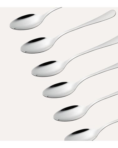 Set de 6 Cucharas de Té María de Acero Inox 18/10