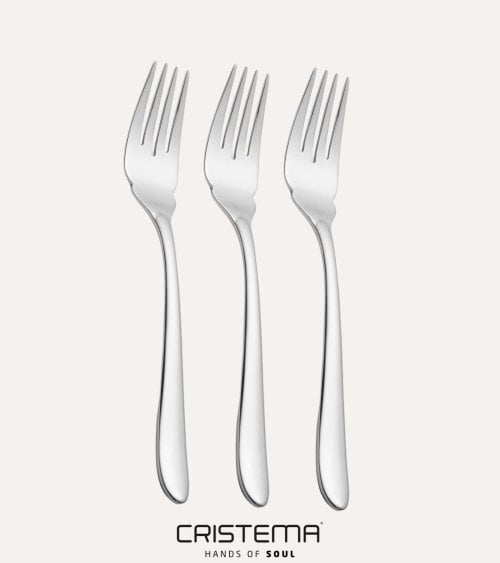 Set de 3 Tenedores de Pescado María de Acero Inox 18/10