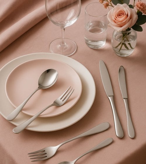 Set de 2 Cuchillos de Carne María de Acero Inox 18/10
