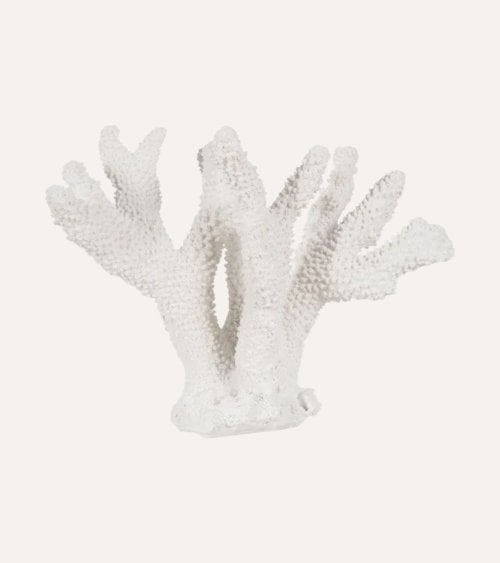 Figura Decorativa de Coral de Resina