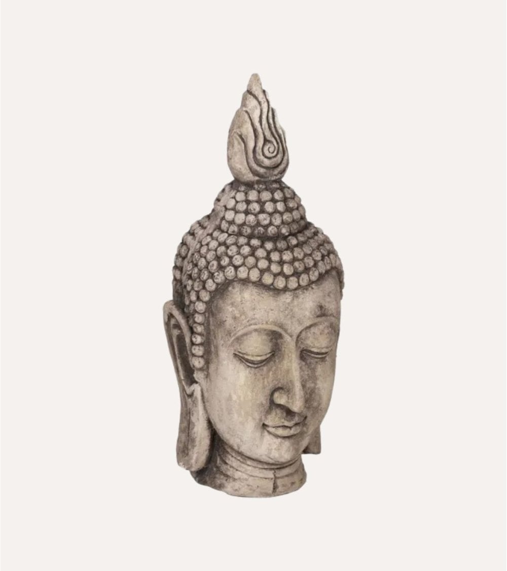 Escultura Cabeza de Buda de Fibra de Magnesio