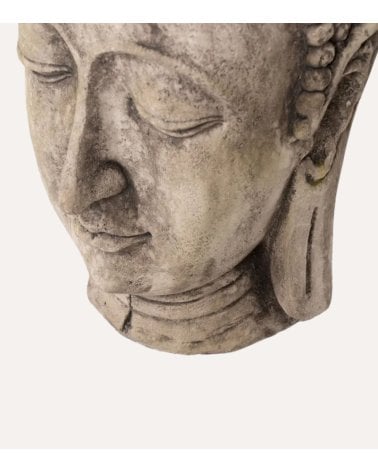 Escultura Cabeza de Buda de Fibra de Magnesio