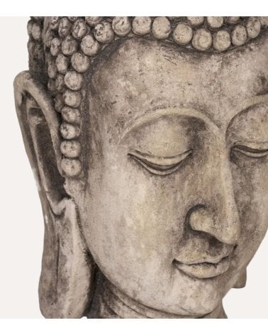 Escultura Cabeza de Buda de Fibra de Magnesio