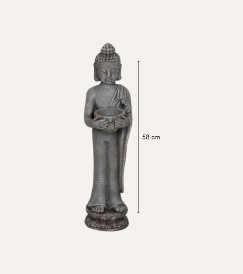 Escultura de Buda de Fibra de Magnesio