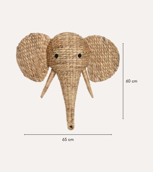 Elefante de Jacinto para Decoración de Pared