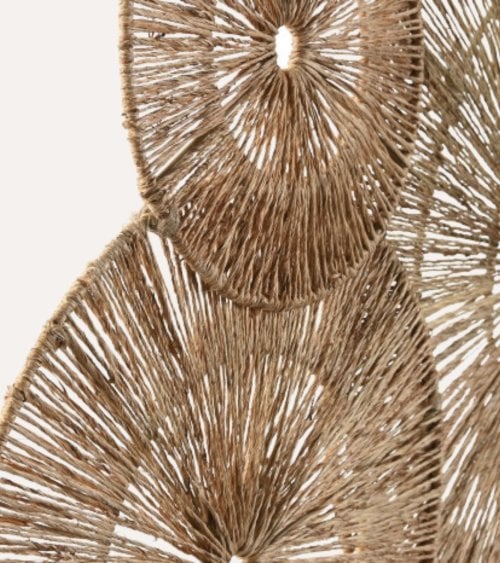 Decoración de Pared Destellos de Yute y Metal