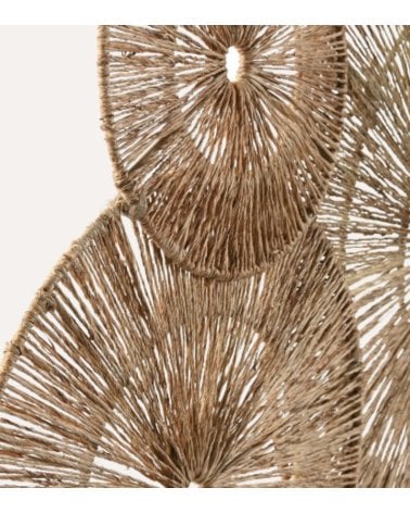 Decoración de Pared Destellos de Yute y Metal