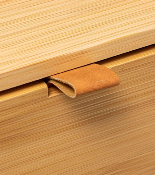 Caja de Almacenamiento 2 Cajones de Bambú