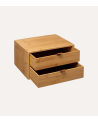 Caja de Almacenamiento 2 Cajones de Bambú