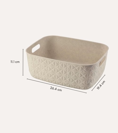 Cesta con Asas Softex de Plástico