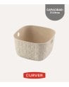 Cesta con Asas Softex Cuadrada de Plástico