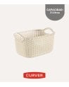 Cesta con Asas Knit de Plástico