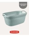 Cesta con Asas Knit de Plástico