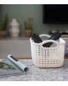 Cesta con Asas Knit de Plástico