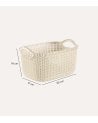 Cesta con Asas Knit de Plástico
