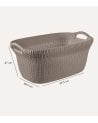 Cesta con Asas Knit de Plástico