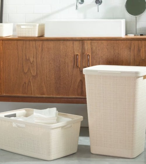 Cesta Jute para Colada de Plástico Reciclado