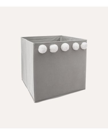 Cesta Plegable con Pompones Infantil de PP