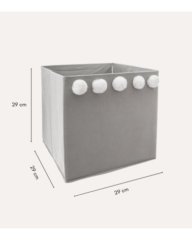 Cesta Plegable con Pompones Infantil de PP